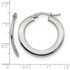 Stainless Steel Polished Hoop Earrings for Women