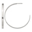 Stainless Steel Polished C-Hoop Earrings for Women