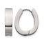 Stainless Steel Polished Hinged Huggie Hoop Earrings