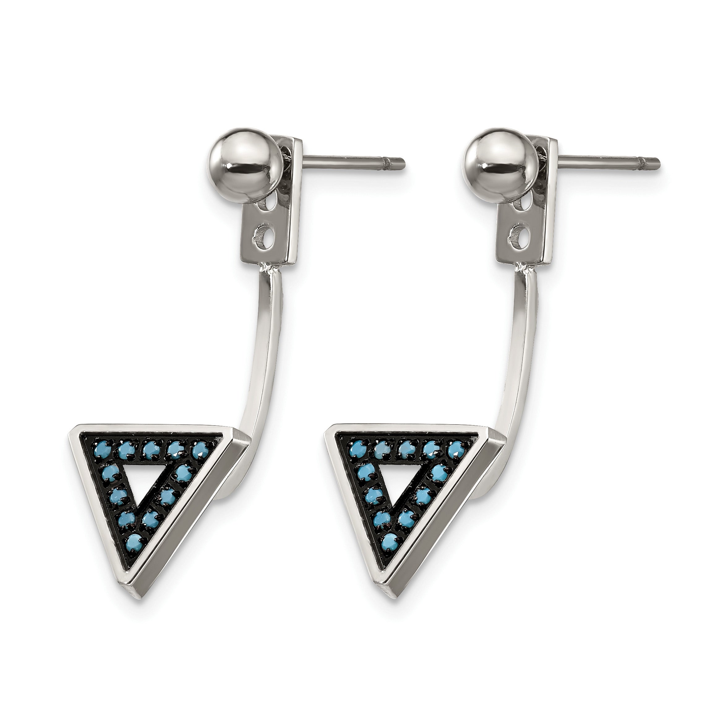 Stainless Steel Polished Drop Dangle Earrings for Women Secondary image