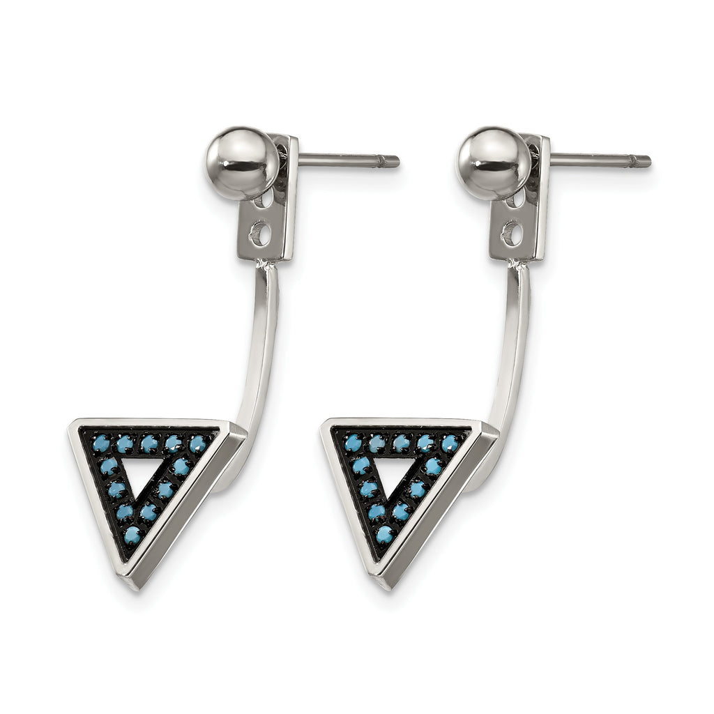 Stainless Steel Polished Drop Dangle Earrings for Women