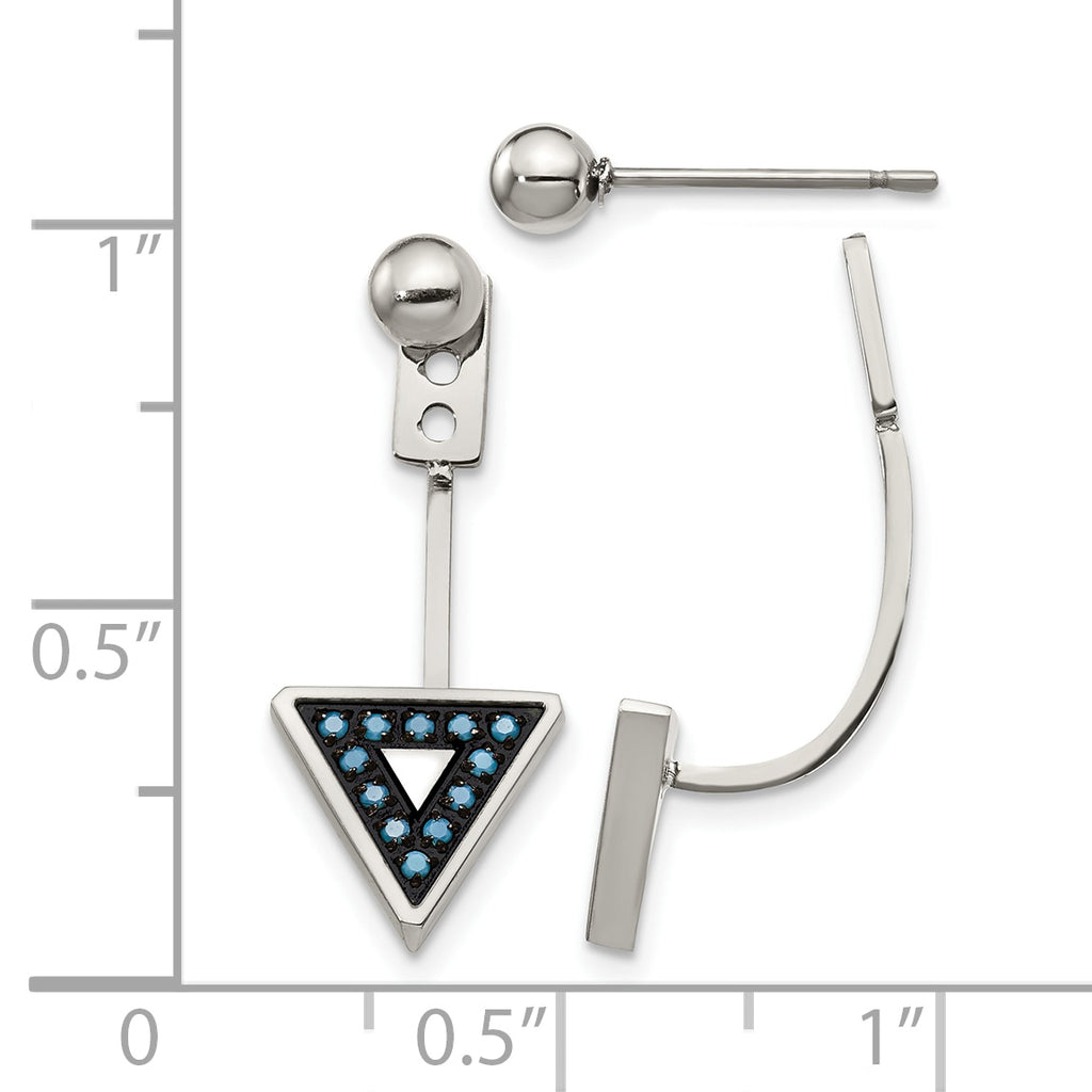 Stainless Steel Polished Drop Dangle Earrings for Women