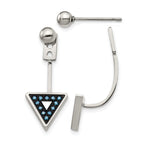 Stainless Steel Polished Drop Dangle Earrings for Women