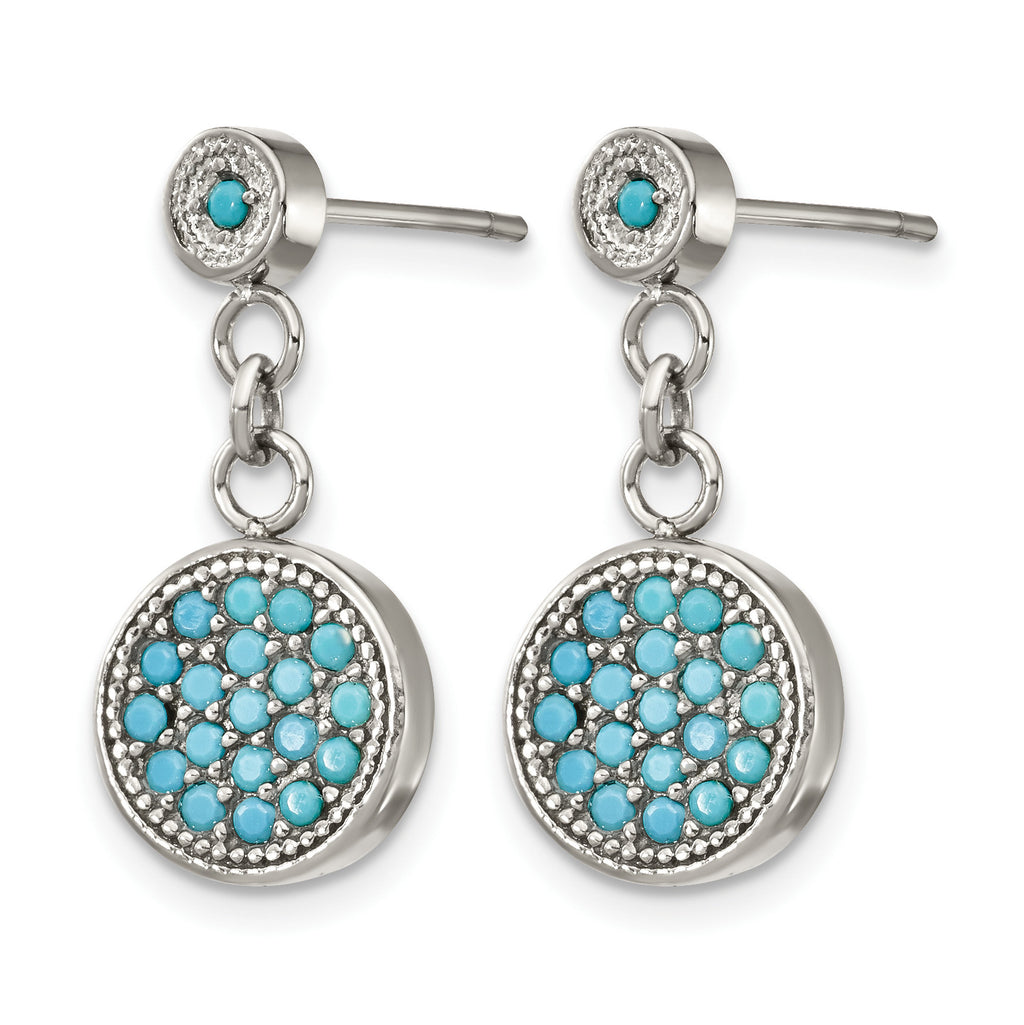 Stainless Steel Polished Drop Dangle Earrings for Women