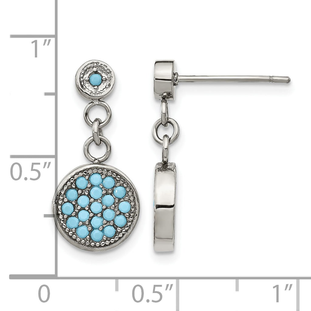 Stainless Steel Polished Drop Dangle Earrings for Women