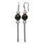 Stainless Steel Black Polished Drop Dangle Earrings for Women