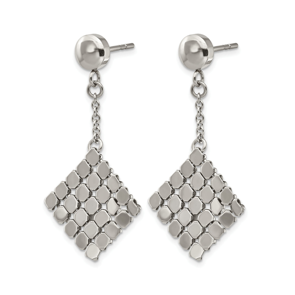 Stainless Steel Polished Drop Dangle Earrings for Women
