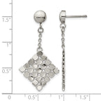 Stainless Steel Polished Drop Dangle Earrings for Women