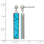 Stainless Steel Polished Drop Dangle Earrings for Women