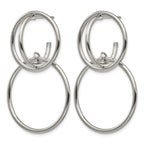 Stainless Steel Polished Drop Dangle Earrings for Women