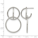 Stainless Steel Polished Drop Dangle Earrings for Women