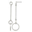 Stainless Steel Polished Drop Dangle Earrings for Women