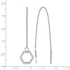 Stainless Steel Polished Threader Earrings for Women