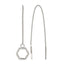 Stainless Steel Polished Threader Earrings for Women