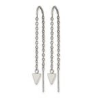 Stainless Steel Polished Threader Earrings for Women