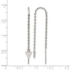 Stainless Steel Polished Threader Earrings for Women