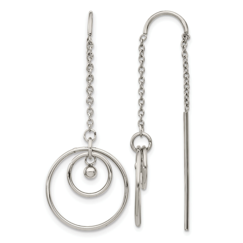Stainless Steel Polished Threader Earrings for Women