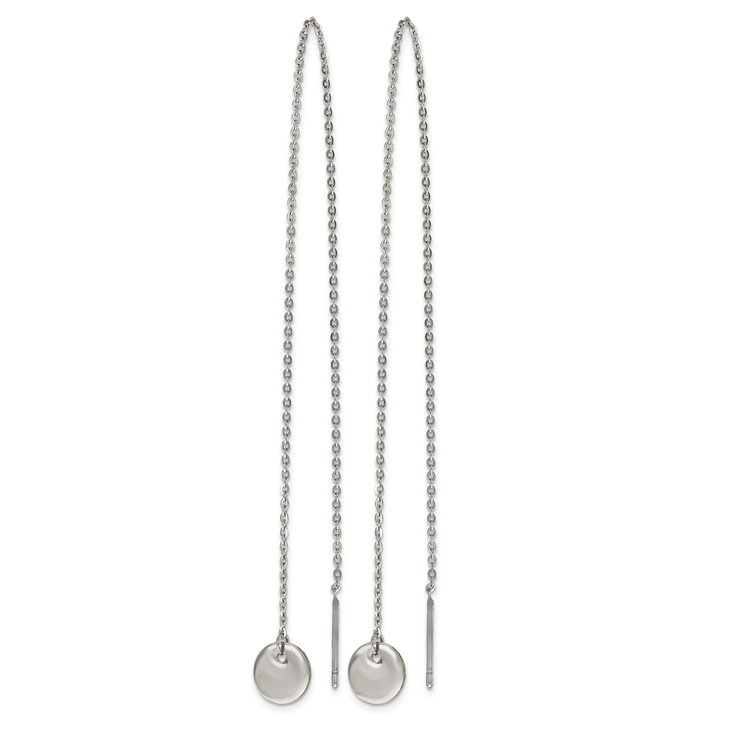 Stainless Steel Polished Threader Earrings for Women