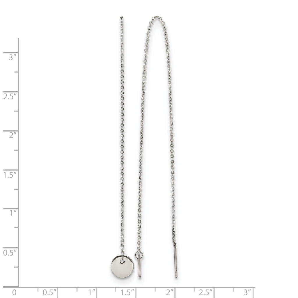 Stainless Steel Polished Threader Earrings for Women