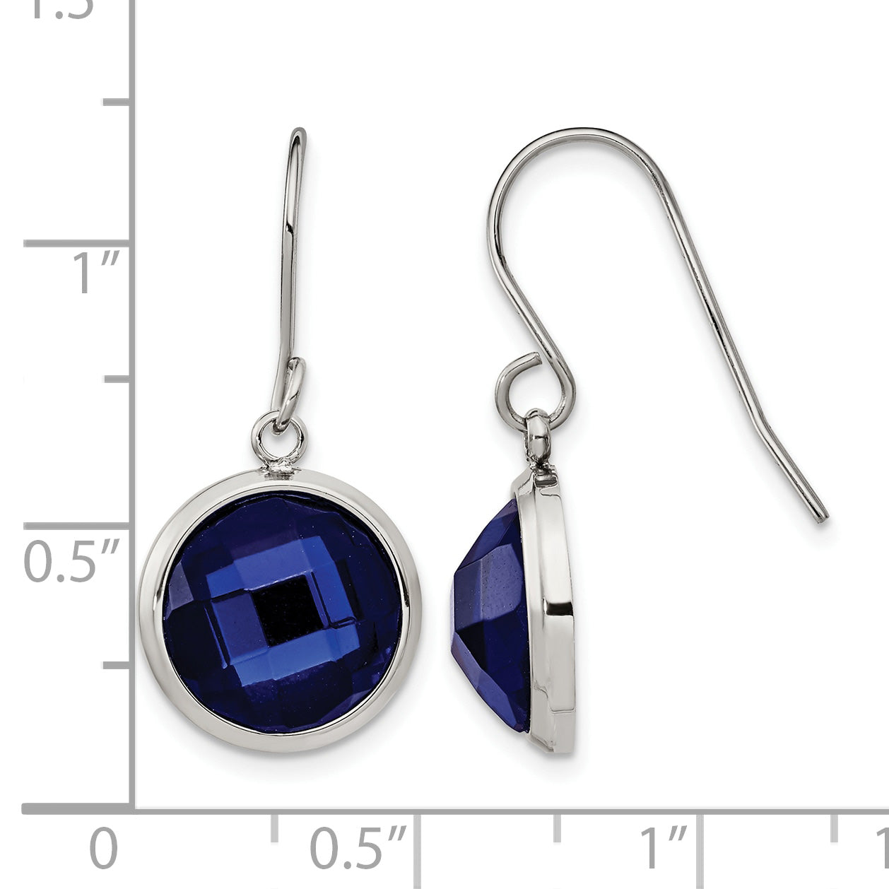 Stainless Steel Polished Drop Dangle Earrings for Women