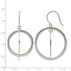 Stainless Steel Polished Drop Dangle Earrings for Women