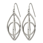 Stainless Steel Polished Drop Dangle Earrings for Women