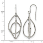 Stainless Steel Polished Drop Dangle Earrings for Women