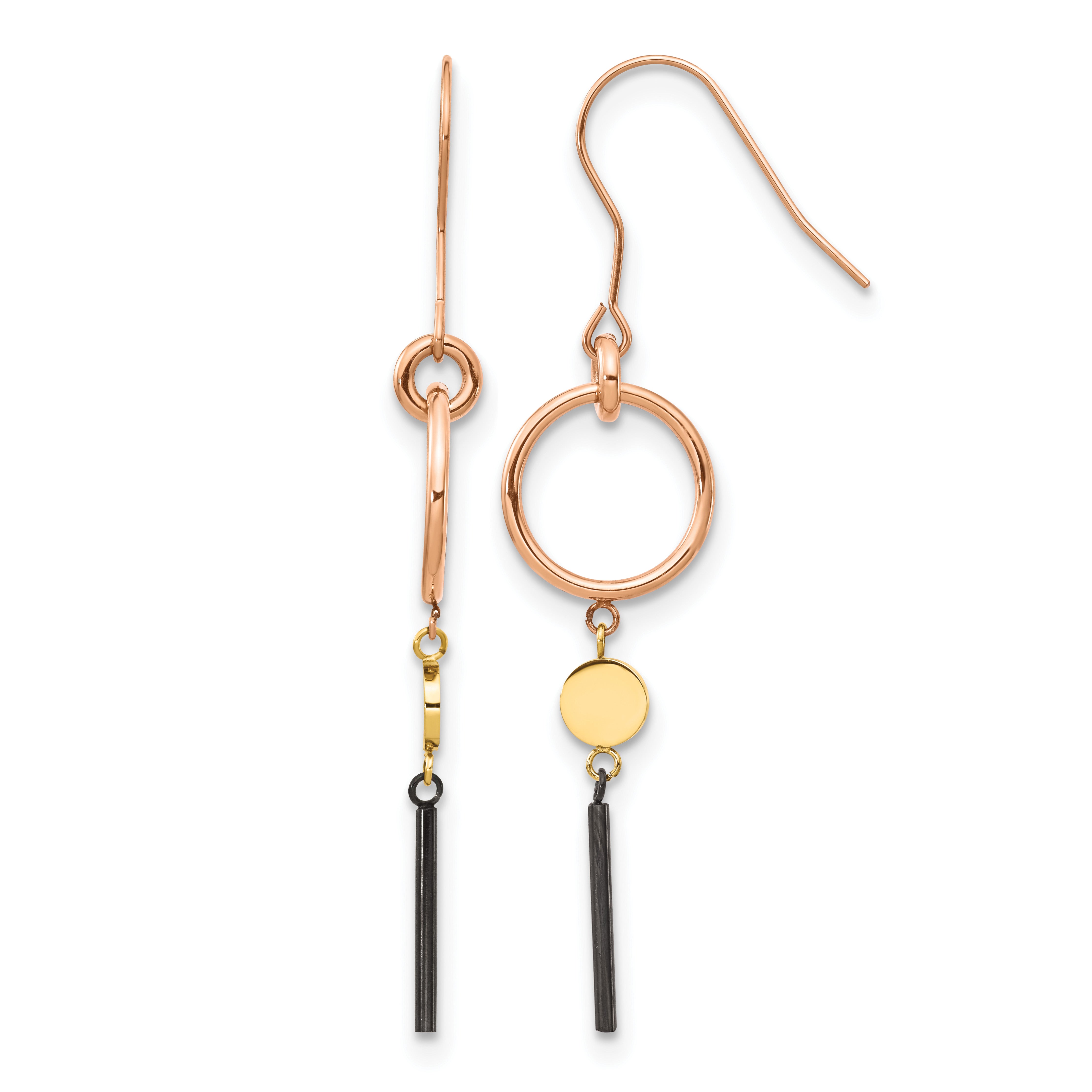 Stainless Steel Multi-Color Polished Drop Dangle Earrings for Women Main image