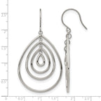 Stainless Steel Polished Drop Dangle Earrings for Women