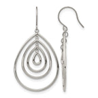 Stainless Steel Polished Drop Dangle Earrings for Women