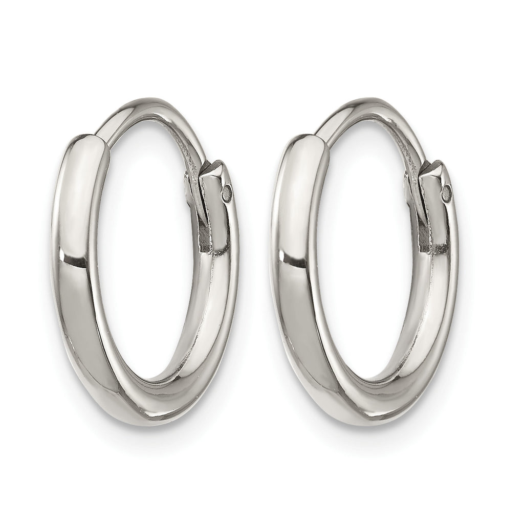 Stainless Steel Polished Endless Hoop Earrings for Women