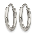 Stainless Steel Polished Endless Hoop Earrings for Women