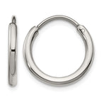 Stainless Steel Polished Endless Hoop Earrings for Women