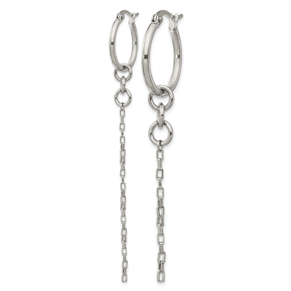 Stainless Steel Polished Drop Dangle Earrings for Women