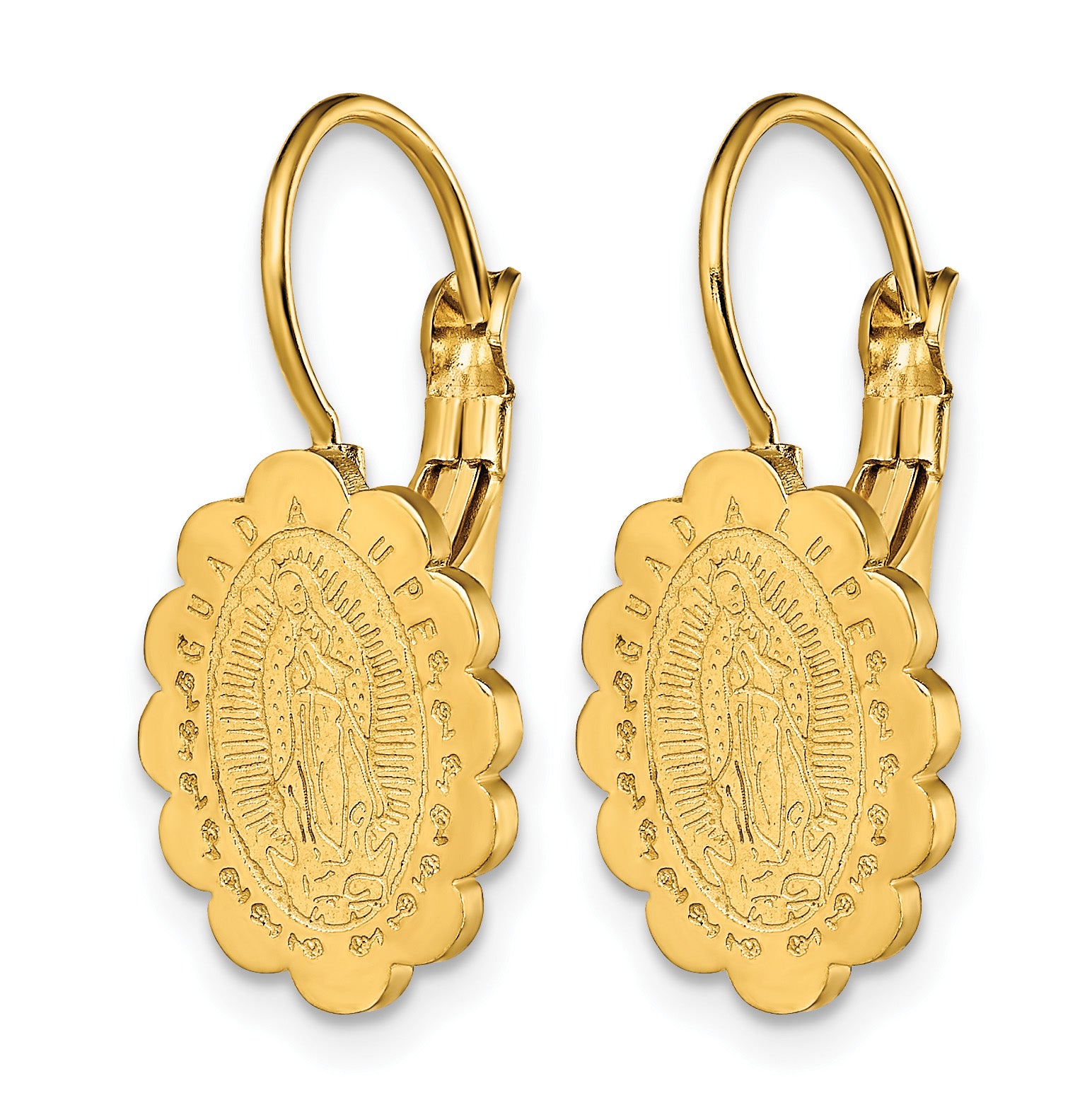 Stainless Steel Gold-Tone Polished Drop Dangle Earrings for Women Secondary image