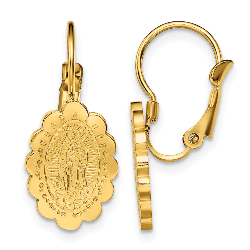 Stainless Steel Gold-Tone Polished Drop Dangle Earrings for Women