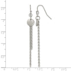 Stainless Steel Polished Drop Dangle Earrings for Women