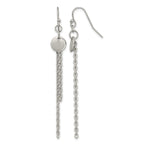 Stainless Steel Polished Drop Dangle Earrings for Women