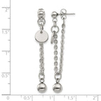 Stainless Steel Polished Drop Dangle Earrings for Women