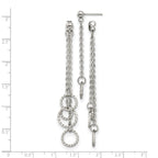 Stainless Steel Polished Drop Dangle Earrings for Women