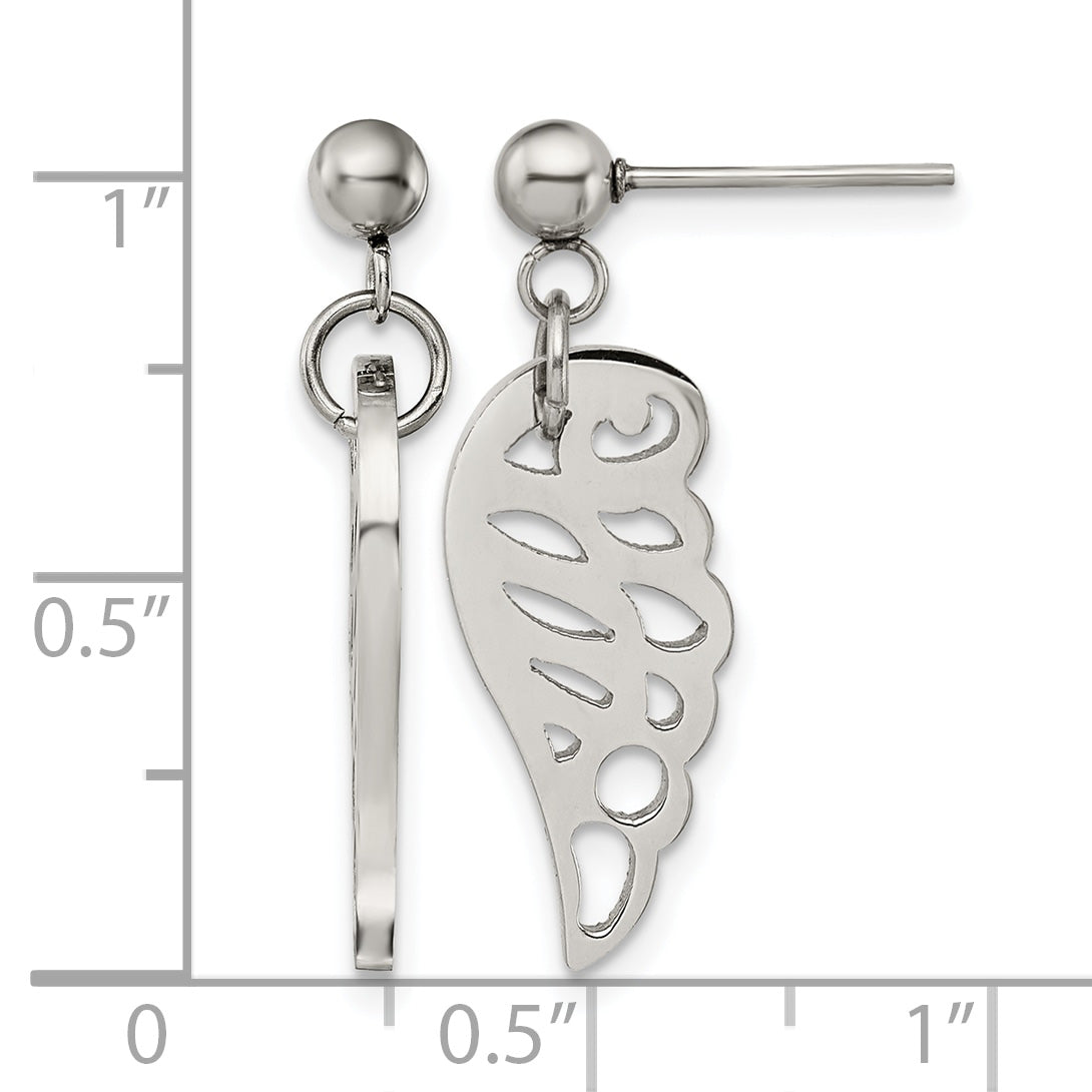 Stainless Steel Polished Drop Dangle Earrings for Women