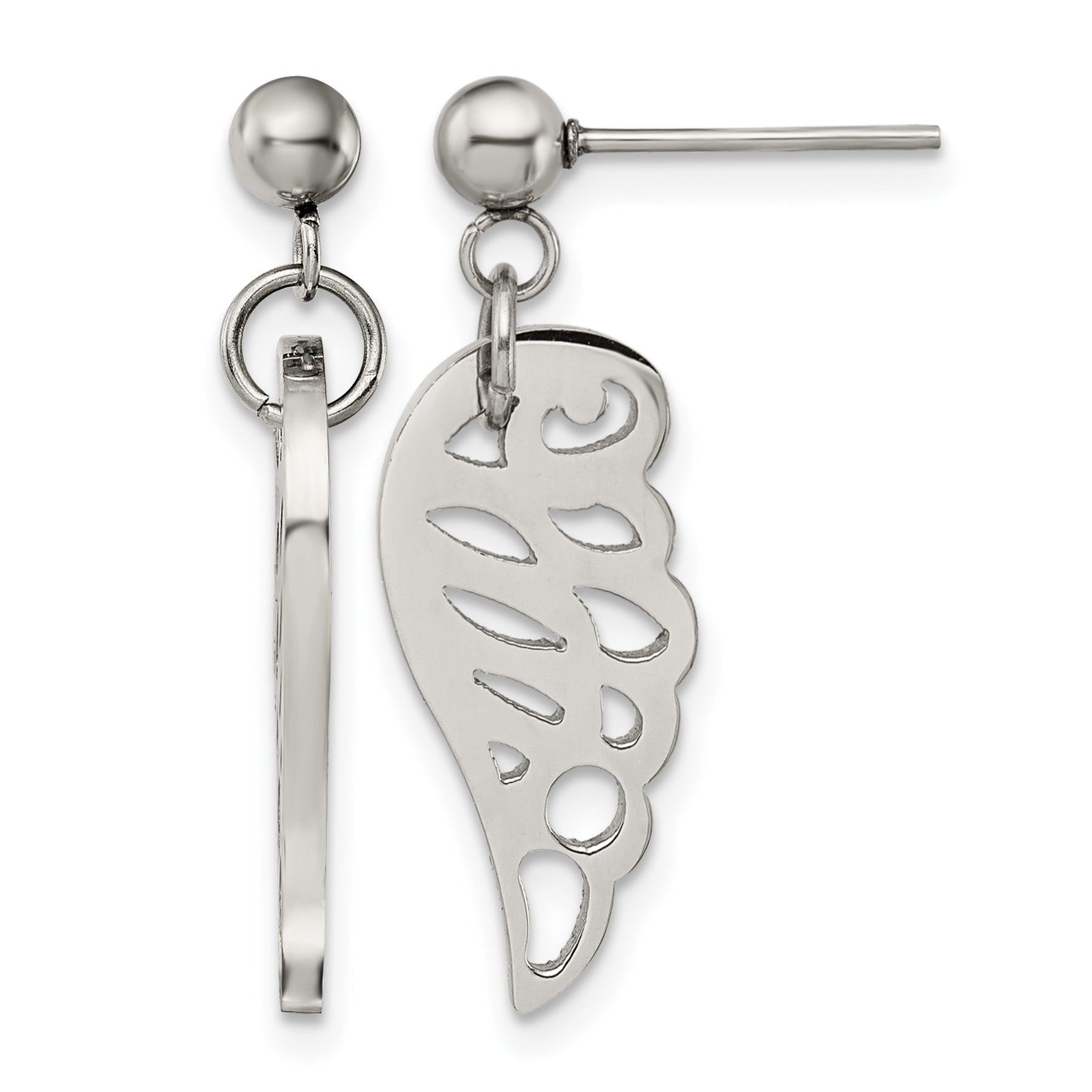 Stainless Steel Polished Drop Dangle Earrings for Women Main image