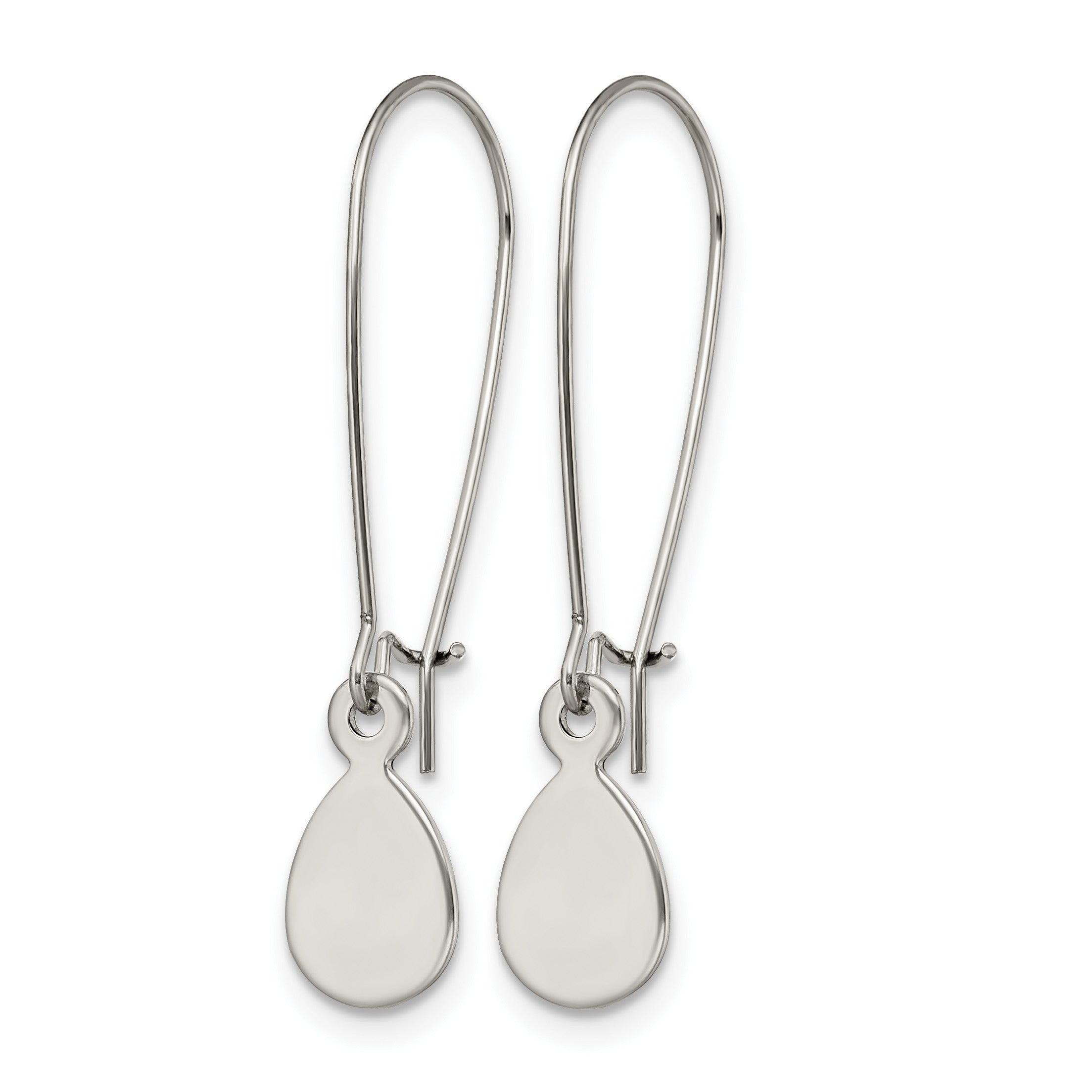 Stainless Steel Polished Teardrop Drop Dangle Earrings for Women