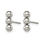 Stainless Steel Polished Ball Earrings for Women