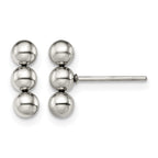 Stainless Steel Polished Ball Earrings for Women