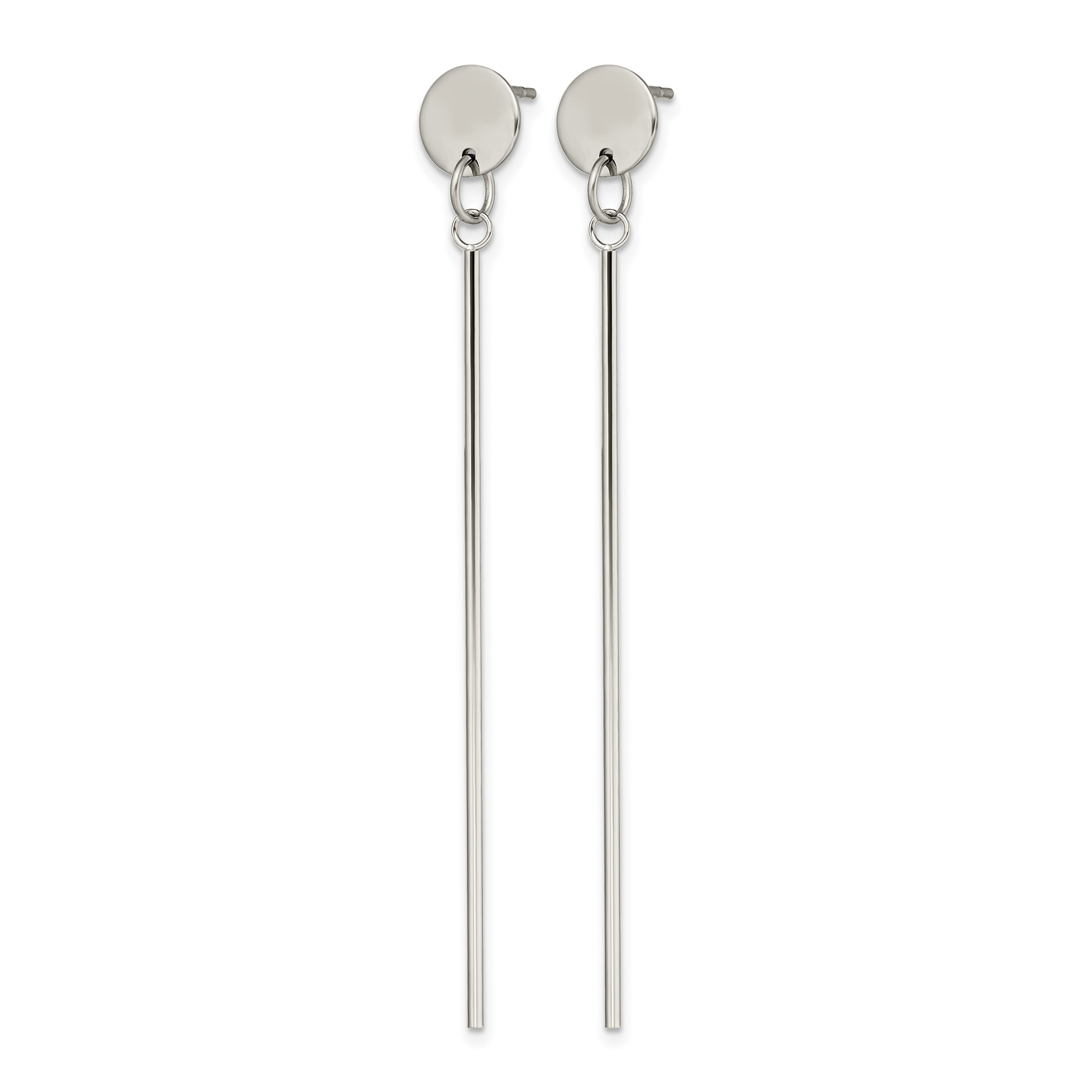 Stainless Steel Polished Drop Dangle Earrings for Women