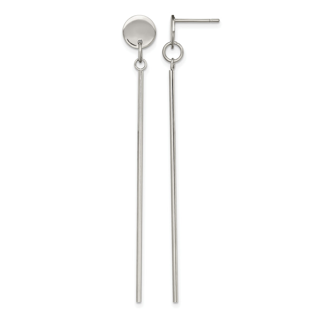Stainless Steel Polished Drop Dangle Earrings for Women