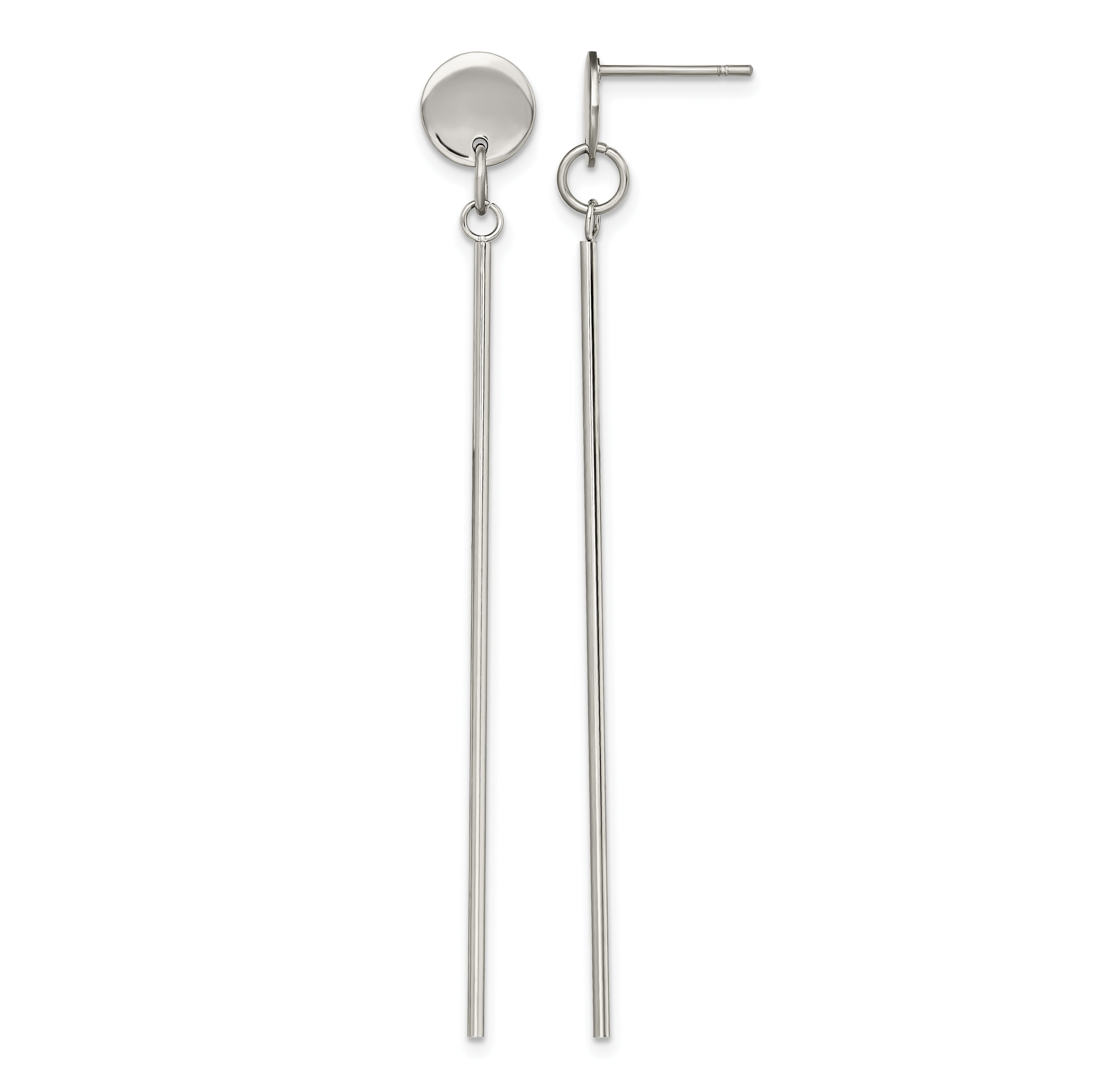 Stainless Steel Polished Drop Dangle Earrings for Women