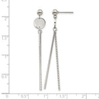 Stainless Steel Polished Drop Dangle Earrings for Women
