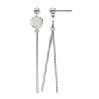 Stainless Steel Polished Drop Dangle Earrings for Women